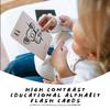 Wee Gallery Educational Flashcards for Babies, Double Sided Black and White Learning Flash cards, Animal Alphabet Cards for Visual Stimulation and Cognitive Development of Infants and Toddlers view 2