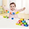 BOHS Caterpillar Lacing Blocks - Threading & Stacking - Toddler Learn Counting, Numbers and Shapes- Baby Kids Fine Motor Skills Toys view 2