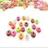 10 Striped Donut Bakery Dollhouse Miniatures Food Supply Charms 3609 view 2