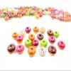 10 Striped Donut Bakery Dollhouse Miniatures Food Supply Charms 3609 view 4