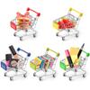 Shindel Mini Shopping Cart for Kids, Grocery Store Pretend Play for Toddler Supermarket Handcart Trolley Dollhouse Toys for Kids view 4
