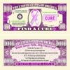 10 Find A Cure Million Dollar Bills with Bonus Thanks a Million Gift Card Set view 1