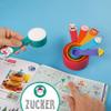 Chefclub Kids - The Great Journey of the World Cookbook Set with Measuring Cups, Atlases and Stickers, Cooking Art for Kids, German Version view 2