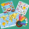 Chefclub Kids - The Great Journey of the World Cookbook Set with Measuring Cups, Atlases and Stickers, Cooking Art for Kids, German Version view 4
