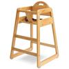Wooden High Chair for Baby & Toddler  Restaurant-Style Stackable HighChair with Commercial Grade Solid Wood for Dining Table & Kitchen  Compact & Portable Design for Home & Restaurant Use -Natural view 1