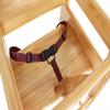 Wooden High Chair for Baby & Toddler  Restaurant-Style Stackable HighChair with Commercial Grade Solid Wood for Dining Table & Kitchen  Compact & Portable Design for Home & Restaurant Use -Natural view 4