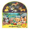Phidal- Puppies 9782764359297 Cardboard Book with 12 Pages, 4 Figurines and a Game Board, Multi-Coloured view 1