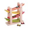 EverEarth Jr. Ramp Racer. Race Track for Toddlers and 4 Wood Cars, Race Car Ramp Set view 1