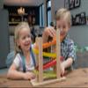EverEarth Jr. Ramp Racer. Race Track for Toddlers and 4 Wood Cars, Race Car Ramp Set view 4