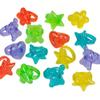 Rhode Island Novelty Plastic Glitter Rings, 144 Assorted Colors and Designs view 1