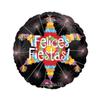 Anagram 18" Felices Fiestas Foil Balloon, Multicolor view 1