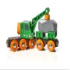 BRIO World 33698 - Clever Crane Wagon Set - 4 Piece Wooden Toy Train Set for Kids | Imaginative Play | Compatibility with Other Sets | FSC-Certified Wood view 2