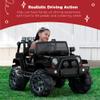 Best Choice Products Kids 12V Ride On Truck, Battery Powered Toy Car w/Spring Suspension, Remote Control, 3 Speeds, LED Lights, Bluetooth - Black view 2