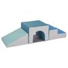 ECR4Kids SoftZone Single Tunnel Climber, Toddler Playset, Contemporary, 3-Piece view 1