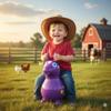 Gymnic Rody Bounce Horse Purple view 2