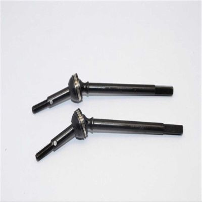 GPM For Vaterra K5 Blazer Ascender Upgrade Parts Steel #45 Front CVD Drive Shaft - 1Pr Black