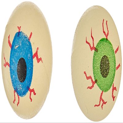 Glow in the Dark Halloween EYE Ball Bouncy Balls 32 Mm Size Eyeballs - 12ct