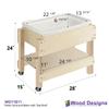 Wood Designs WD11811 Petite Sand and Water Table with Lid/Shelf, 24 x 28 x 15" (H x W x D) view 4