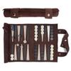 Sondergut Roll-Up Suede Backgammon Game (Color-Mocha) view 1