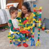 MindWare Marble Run and Add-on Set - 120+ Piece Building Set for Kids Plus Over 20 Marbles view 3