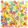 Vinyl Glitter Sticky Hands 1 1/4" (72 count) view 2