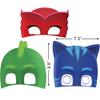 PJ Masks Assorted Color Plastic Party Masks (7.3" x 9.8")  Pack of 8 - Perfect for Kids' Birthday, Dress-Up, and Superhero Celebrations view 2