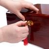 Brybelly Premium Wooden Mahogany Poker Chip Case - Glossy, Casino-Grade Chest with Felt-Lined Interior  Holds 750 Chips view 3
