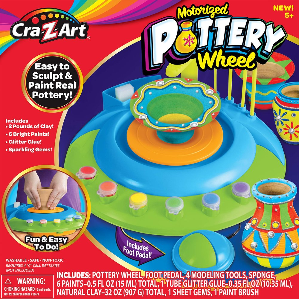 CRA-Z-Art Childrens Motorized Pottery Wheel Activity Set