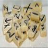 Casting Magic Water Buffalo Bone 25 Piece Elder Futhark Rune Stone Set view 1