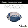 Champion Sports Soft Foam Mini Football, Blue/White, 8" view 4