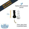 Black and Clear Glass Chess Set view 3