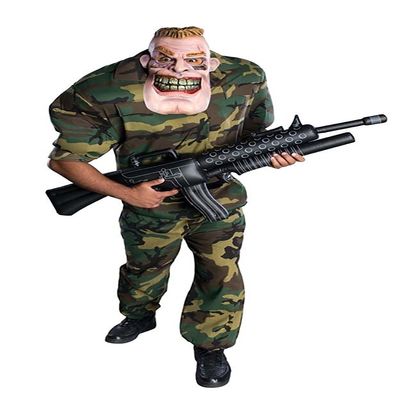 aptaftes cs927933 Big Bruizer Captain Punishment Costume with Mask One Size