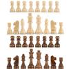 AMEROUS Wooden Chess Pieces Only, Staunton Style Wood Chessmen with 3.15" King - Storage Bag - Gift Packed Box, Tournament Chess Game Pawns for Replacement of Missing Pieces view 4