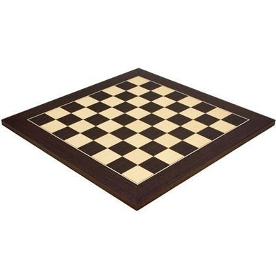 17.75 Inch Wenge and Maple Deluxe Chess Board