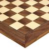17.75 Inch Walnut and Maple Deluxe Chess Board view 3