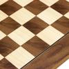 17.75 Inch Walnut and Maple Deluxe Chess Board view 4