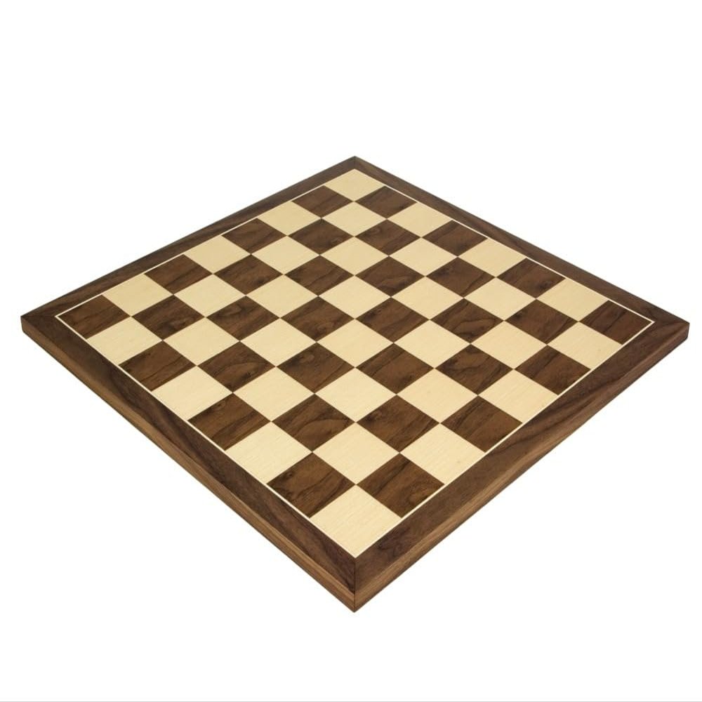 17.75 Inch Walnut and Maple Chess Board