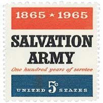 #1267-1965 5c Salvation Army U. S. Postage Stamp Plate Block (4)