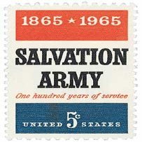 #1267-1965 5c Salvation Army U. S. Postage Stamp Plate Block (4)