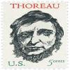 #1327 - 1967 5c Henry David Thoreau U. S. Postage Stamp Plate Block (4) view 1