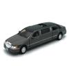 KiNSMART 1999 Lincoln Town Car Black Stretch Limousine 7Inch 1:38 Scale Die Cast Metal Model Limo Toy view 1