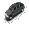 KiNSMART 1999 Lincoln Town Car Black Stretch Limousine 7Inch 1:38 Scale Die Cast Metal Model Limo Toy view 2