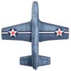 Aeromax Aerobatic Foam Flyer Shark Bite Edition Airplane, Grey/Silver view 2