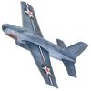 Aeromax Aerobatic Foam Flyer Shark Bite Edition Airplane, Grey/Silver view 4