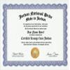 Jordan Jordanian National Pride Certification: Custom Gag Nationality Family History Genealogy Certificate (Funny Customized Joke Gift - Novelty Item) view 1