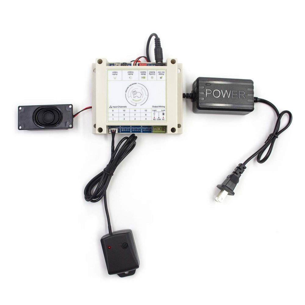 BERAHOHO Room Escape Props Knock on Door to Unlock Vibration Induction to Open The Door