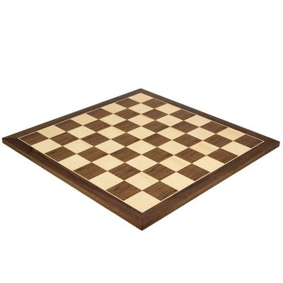 19.7 Inch Walnut and Maple Chess Board