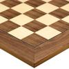21.7 Inch Walnut and Maple Deluxe Chess Board view 3