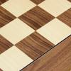 21.7 Inch Walnut and Maple Deluxe Chess Board view 4
