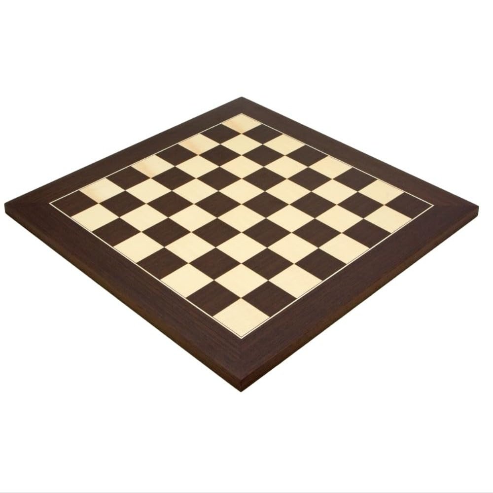 19.7 Inch Wenge and Maple Deluxe Chess Board